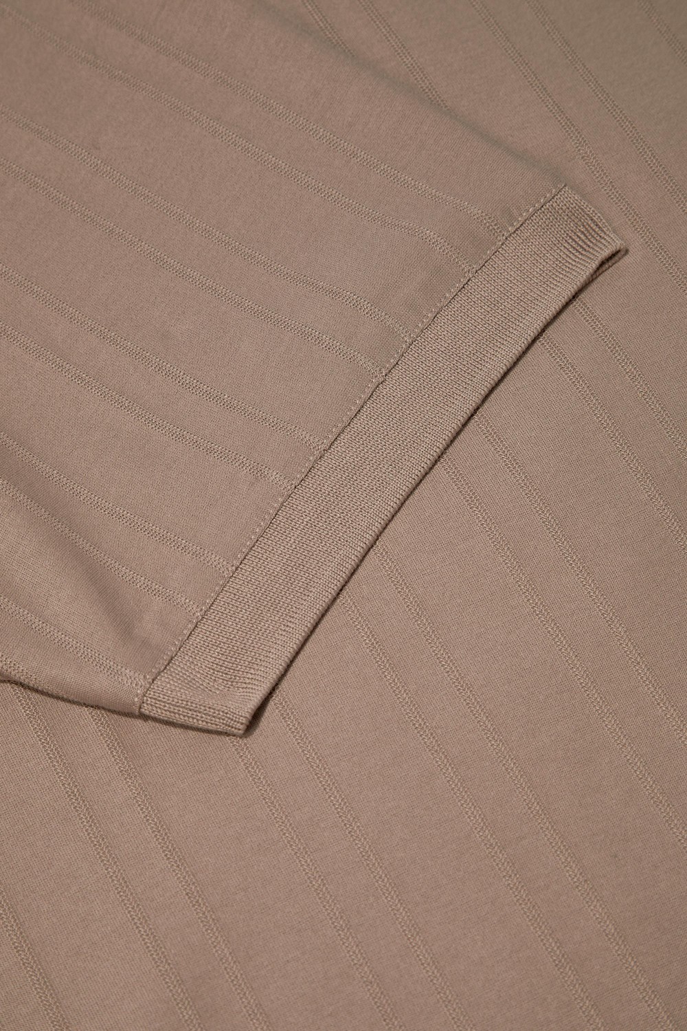Bej %100 Pamuk Regular Fit Jakar Desenli Polo Yaka T-shirt