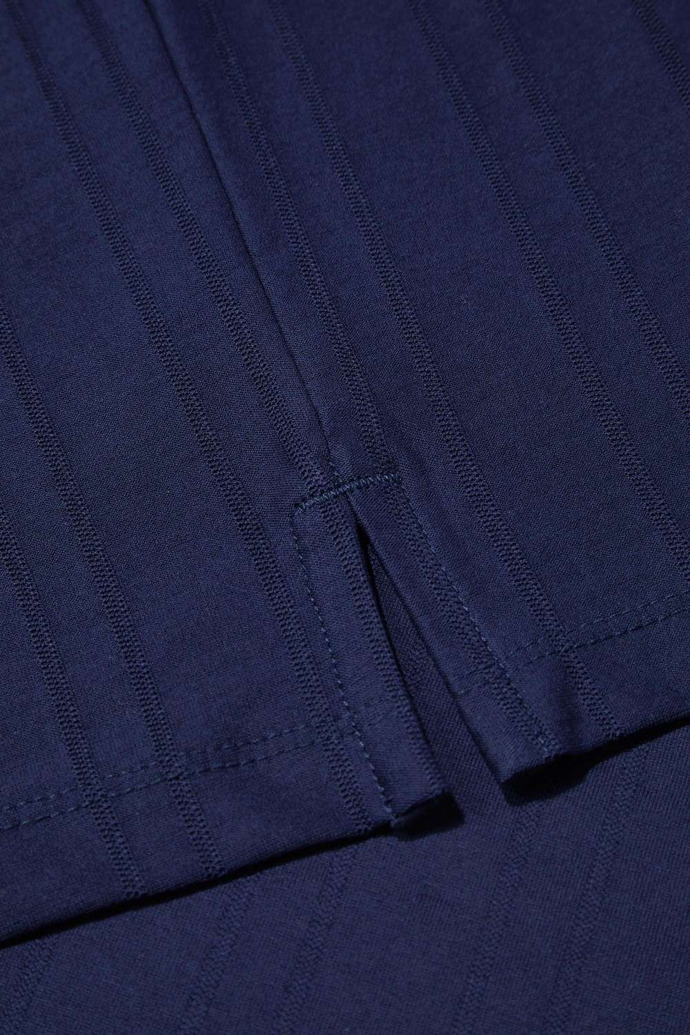 Lacivert %100 Pamuk Regular Fit Jakar Desenli Polo Yaka T-shirt