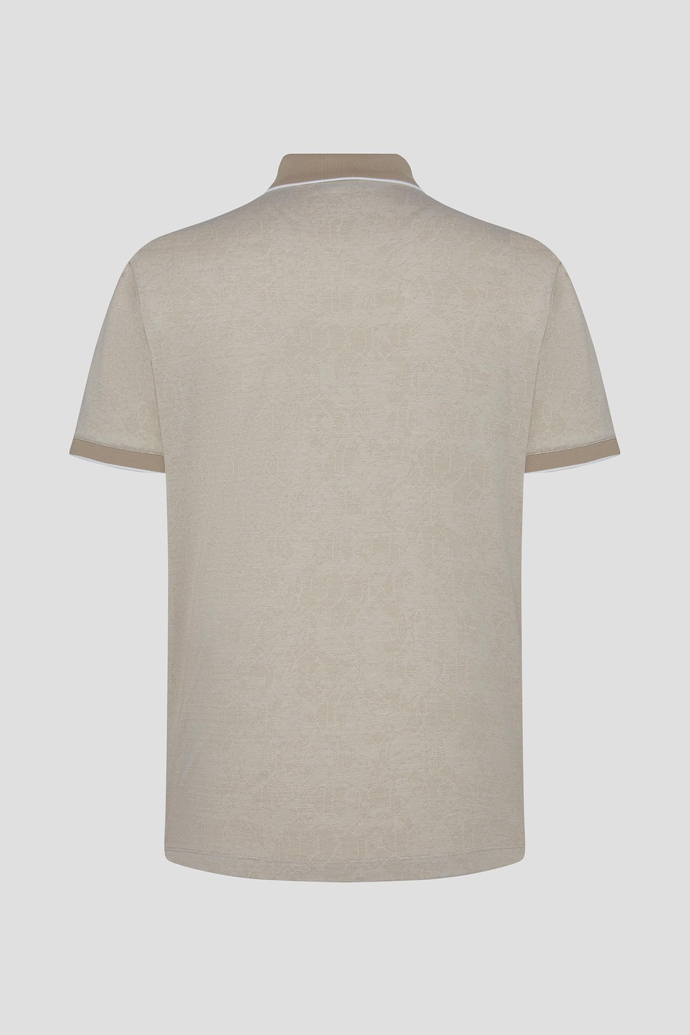 Kahve %100 Pamuk Regular Fit Desenli Polo Yaka T-shirt