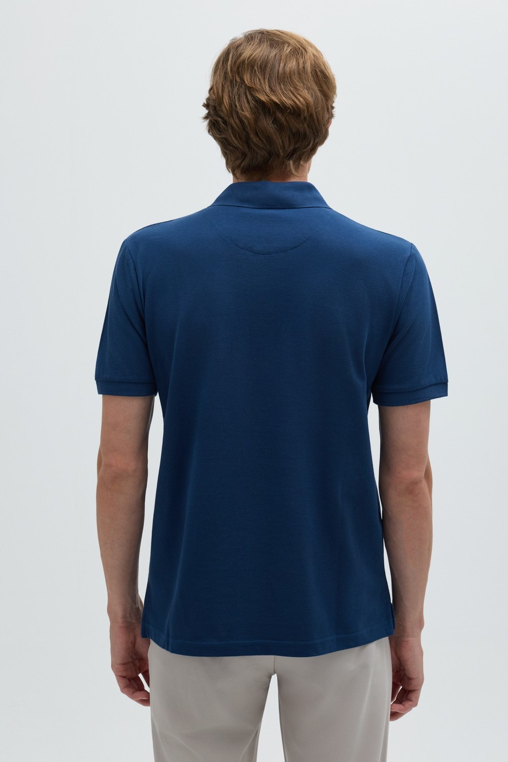 İndigo %100 Pamuk Regular Fit Klasik Polo Yaka T-shirt