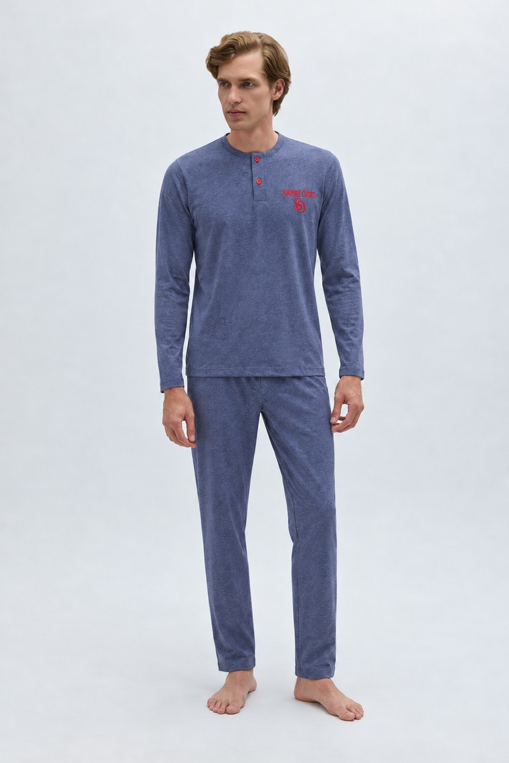 İndigo Pijama Takımı
