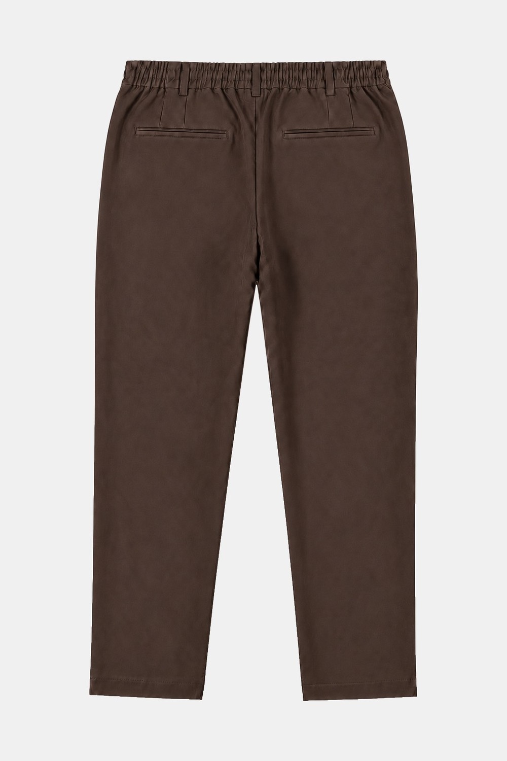Kahve Dokulu Arka Lastikli Köprü Kemerli Bağcıklı Slim Fit Jogger Pantolon