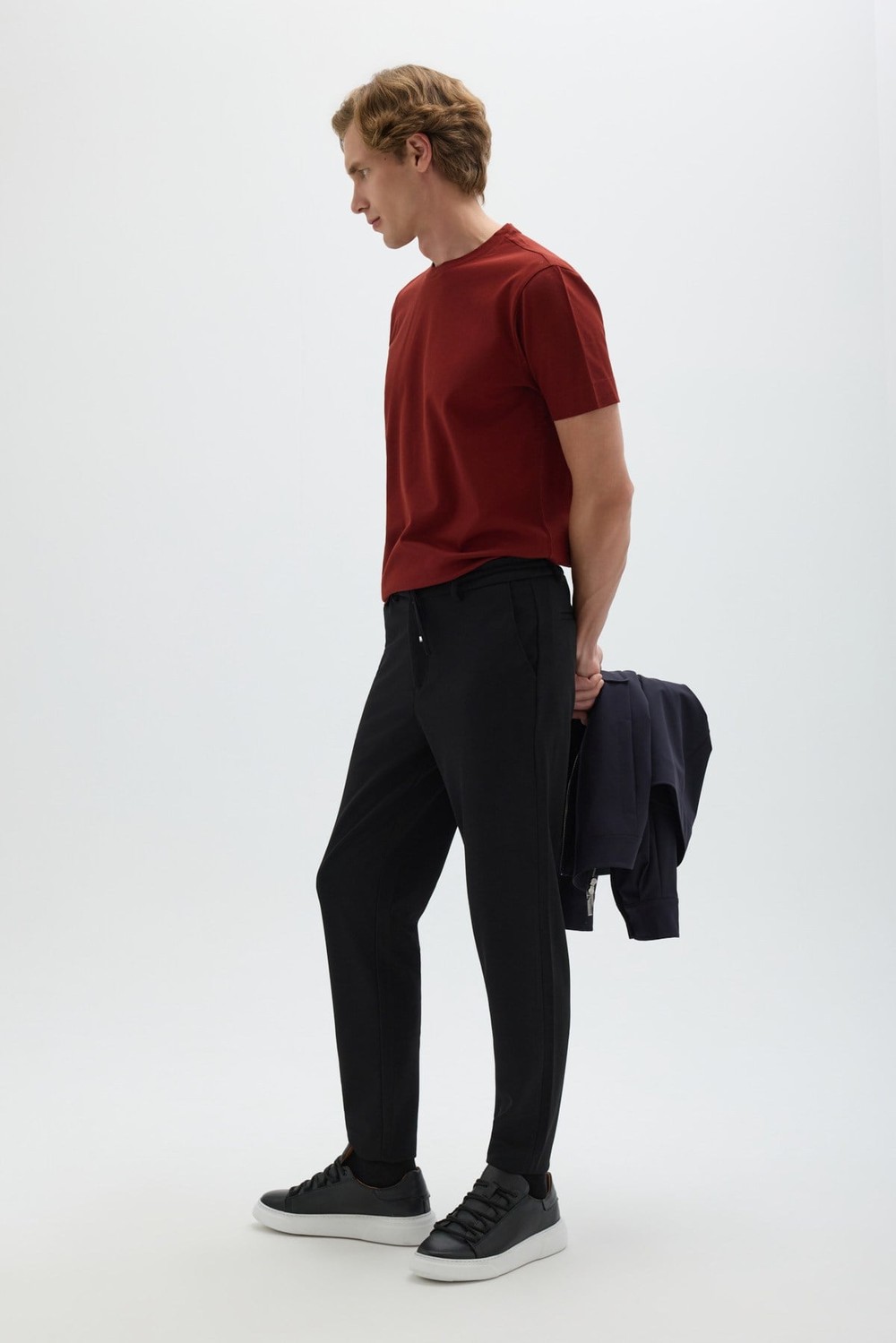 Kiremit Kırmızısı SUPERFINE MERSERIZE COTTON T-SHIRT