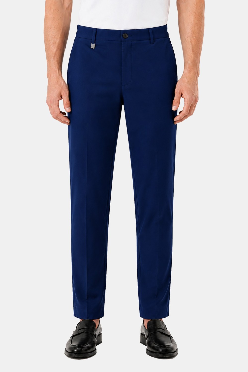 Koyu Lacivert Pamuklu Regular Fit Normal Bel Chino Pantolon - Sabri Özel