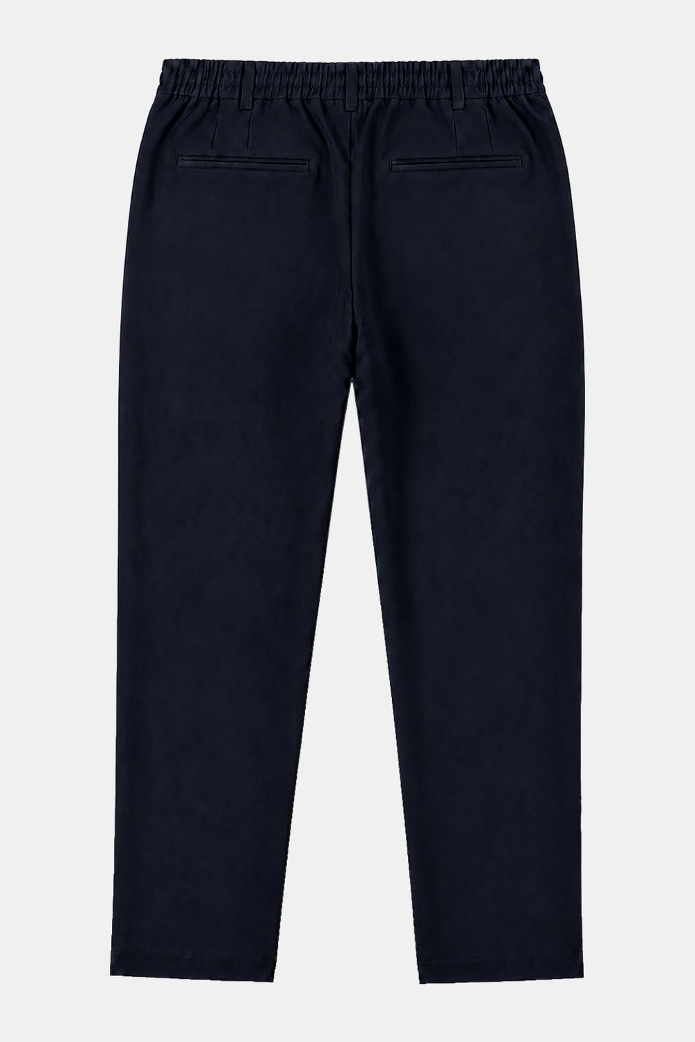 Lacivert Dokulu Arka Lastikli Köprü Kemerli Bağcıklı Slim Fit Jogger Pantolon