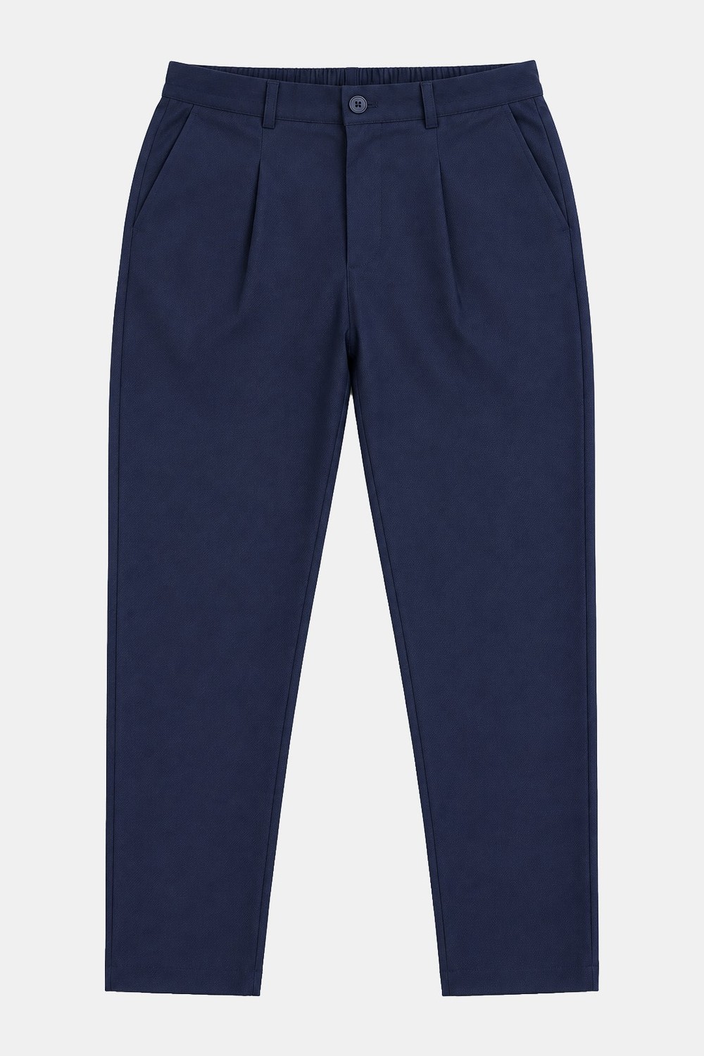 Lacivert Regular Fit Standart Kesim Beli Lastikli Pantolon