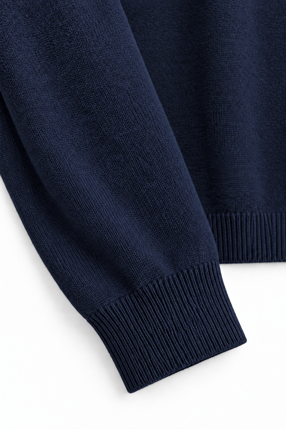 Lacivert Regular Fit Pamuklu Polo Yaka Triko Kazak