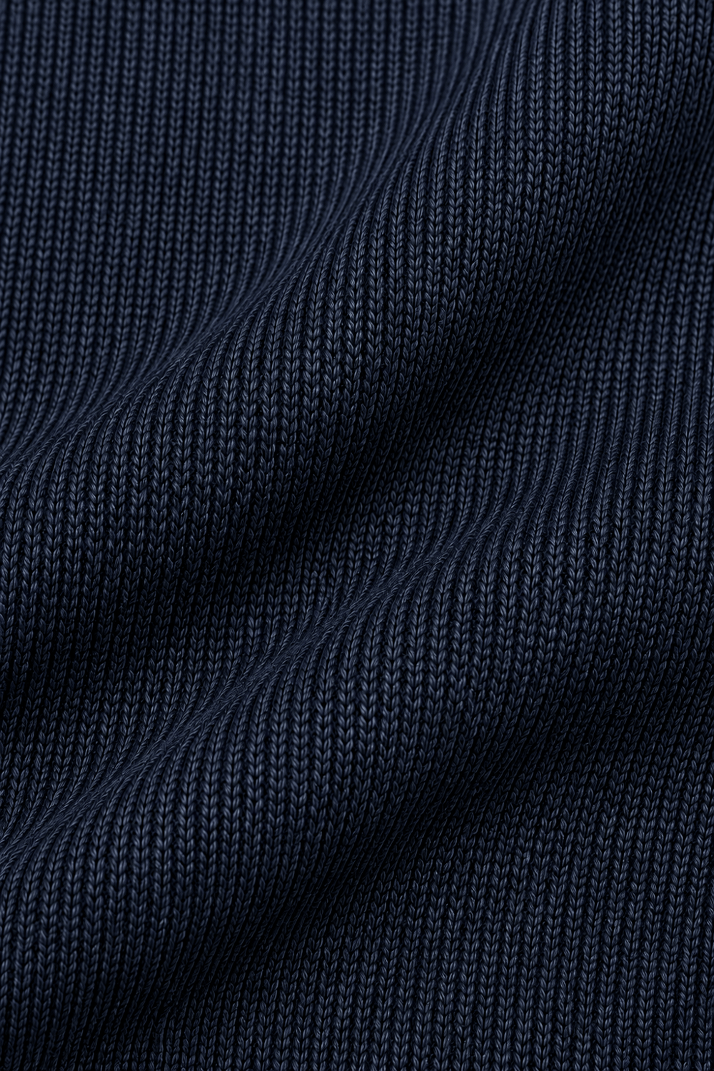 Lacivert Slim Fit Fermuarlı Yarım Balıkçı Yaka Triko Kazak