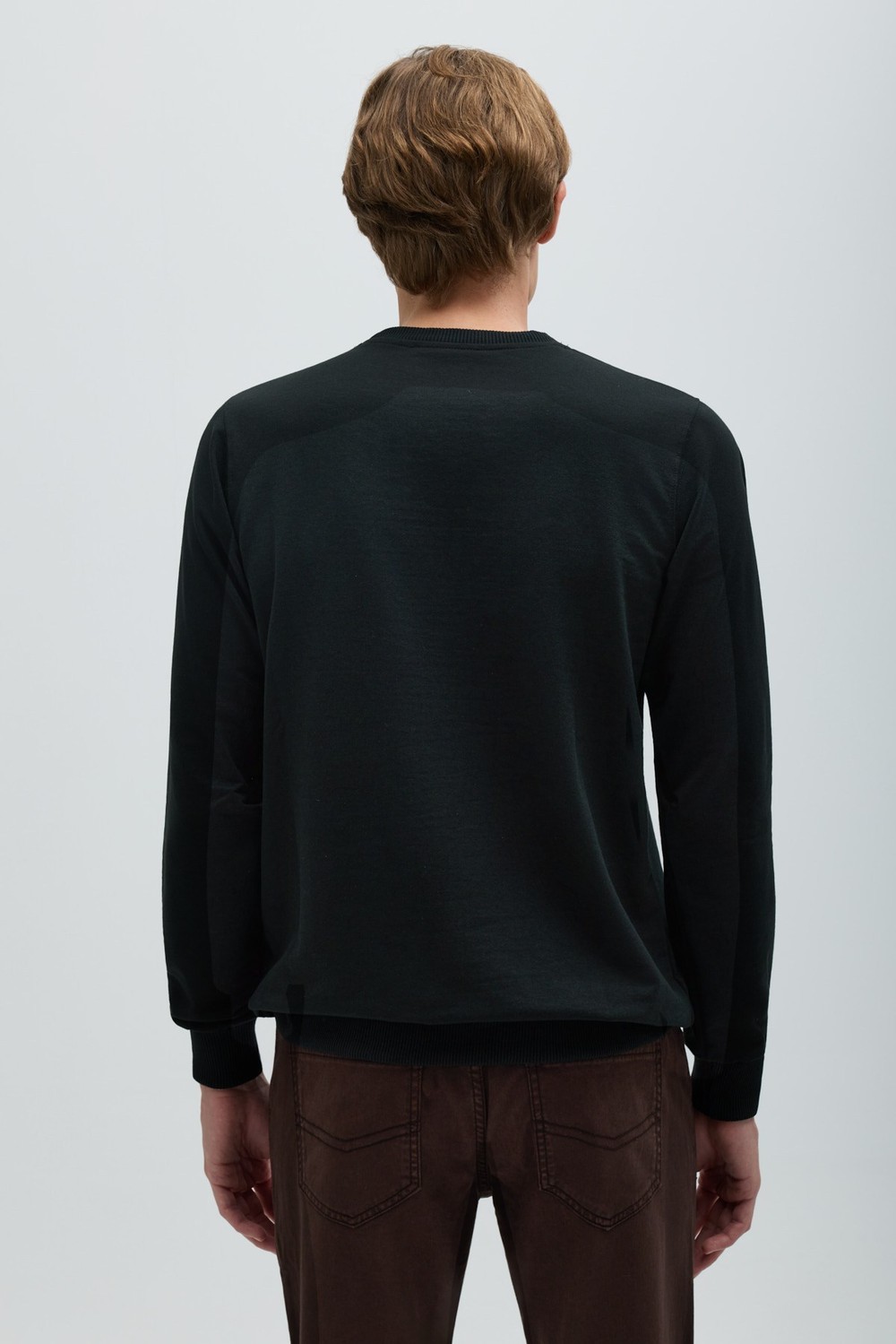 Siyah Basic Erkek Sweatshirt