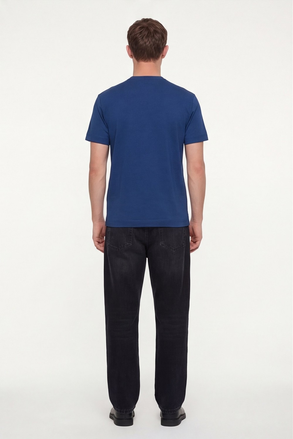 Parlement %100 Pamuk Regular Fit Dokuma Bisiklet Yaka Basic T-Shirt