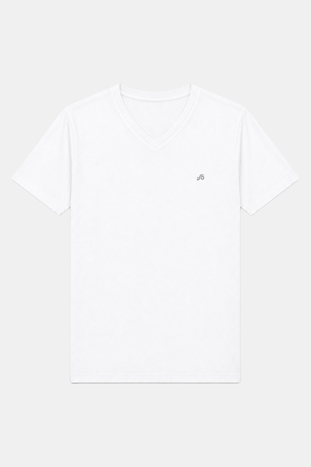 T-Shirt V Yaka Beyaz