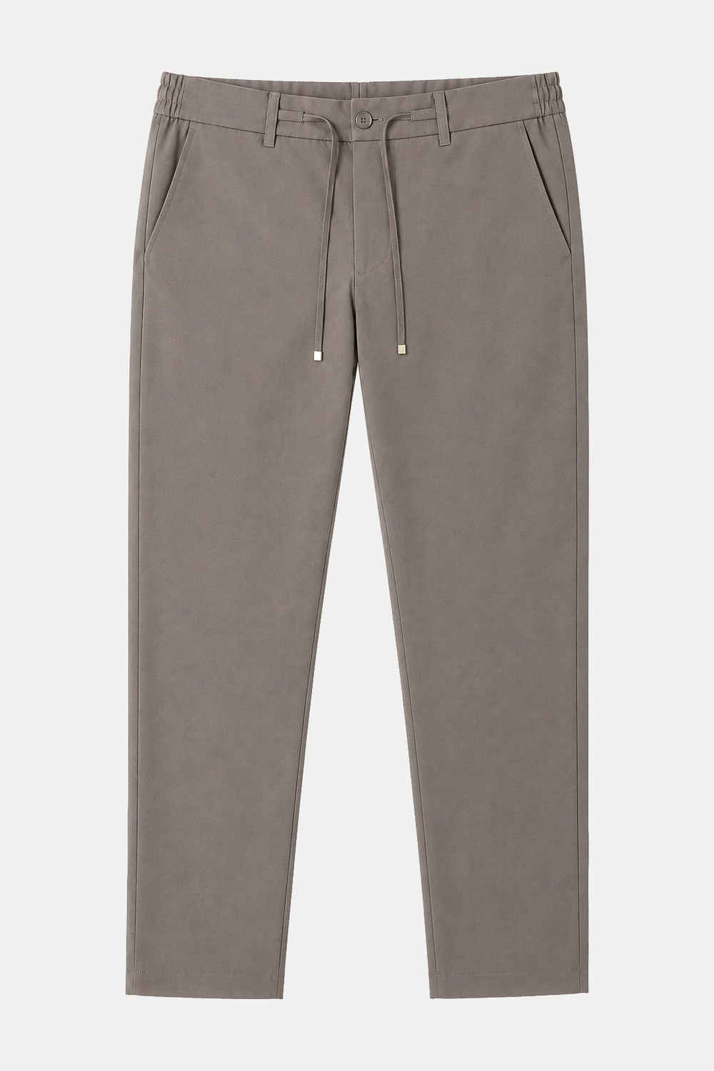 Vizon Dokulu Arka Lastikli Köprü Kemerli Bağcıklı Slim Fit Jogger Pantolon
