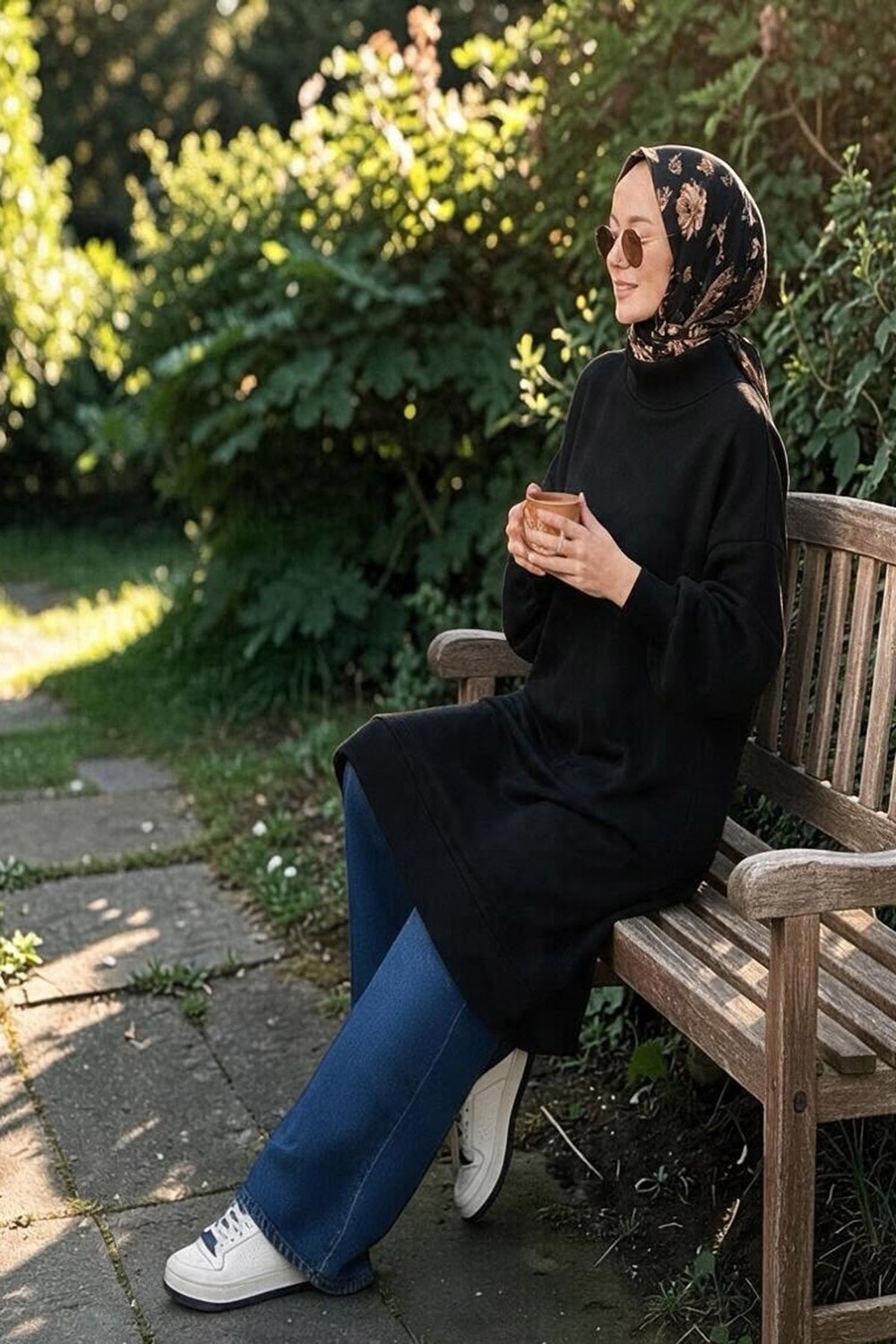 Siyah Sweat Tunik