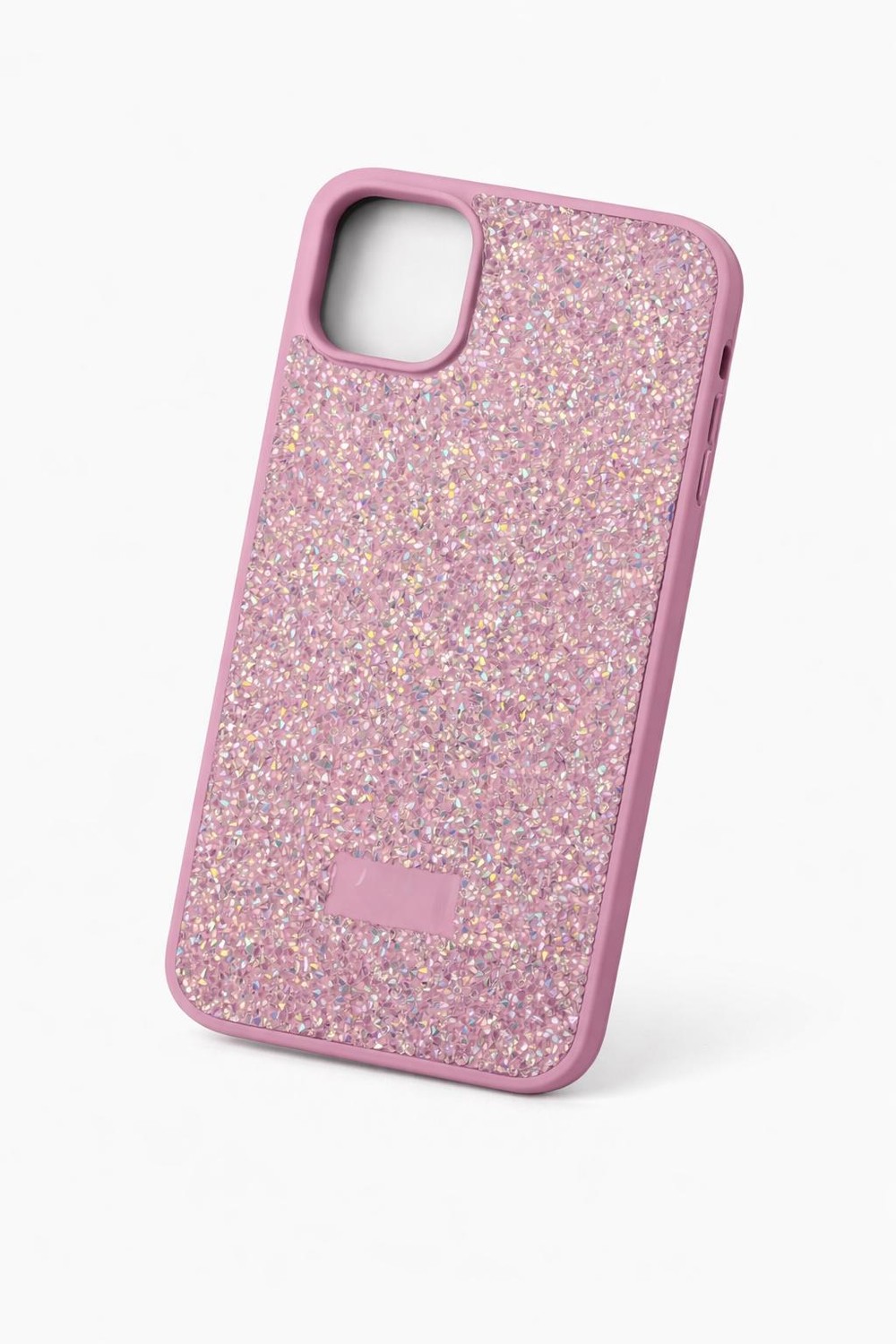 İphone 15 Pro Uyumlu Full Taş Detaylı Swarovski Kılıf Lila