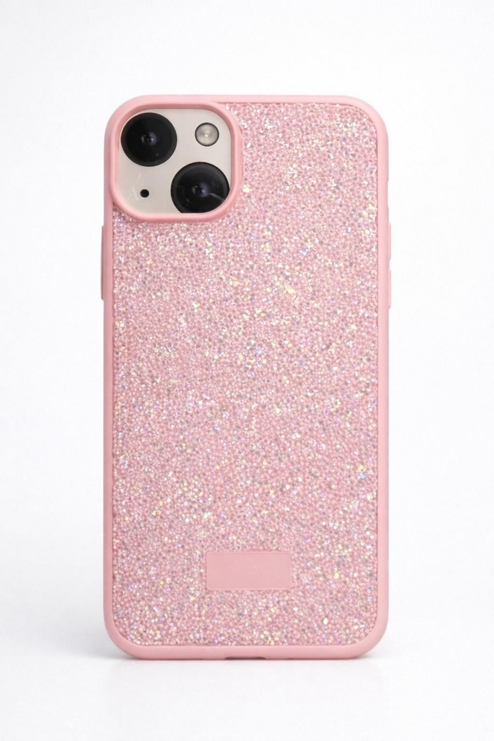 İphone 15 Pro Max Uyumlu Full Taş Detaylı Swarovski Kılıf Pembe
