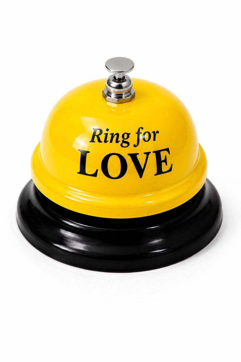 Ring For Love Baskılı Resepsiyon Zil Sarı