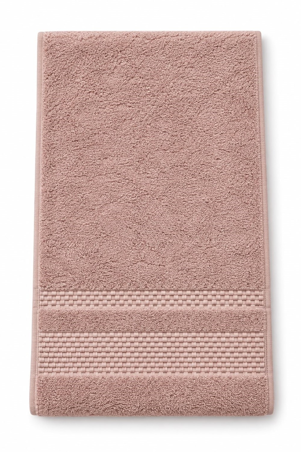 Pamuklu Banyo 90X45Cm Ölçülü El Yüz Havlusu Gül Kurusu