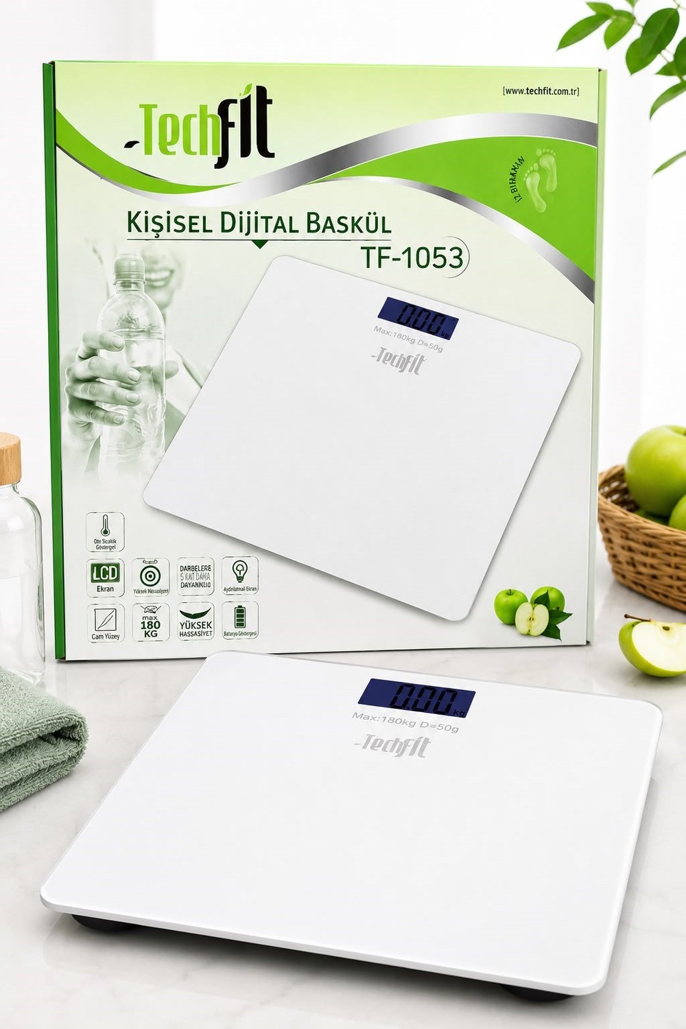 Vücut Analizli Baskül Beyaz