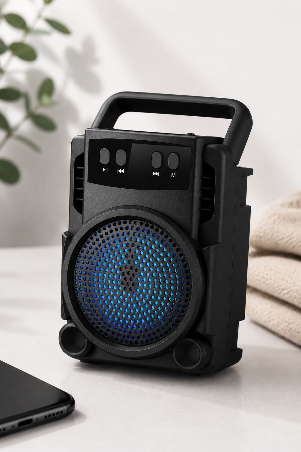 Bluetooth Mini Ses Bombası Işıklı