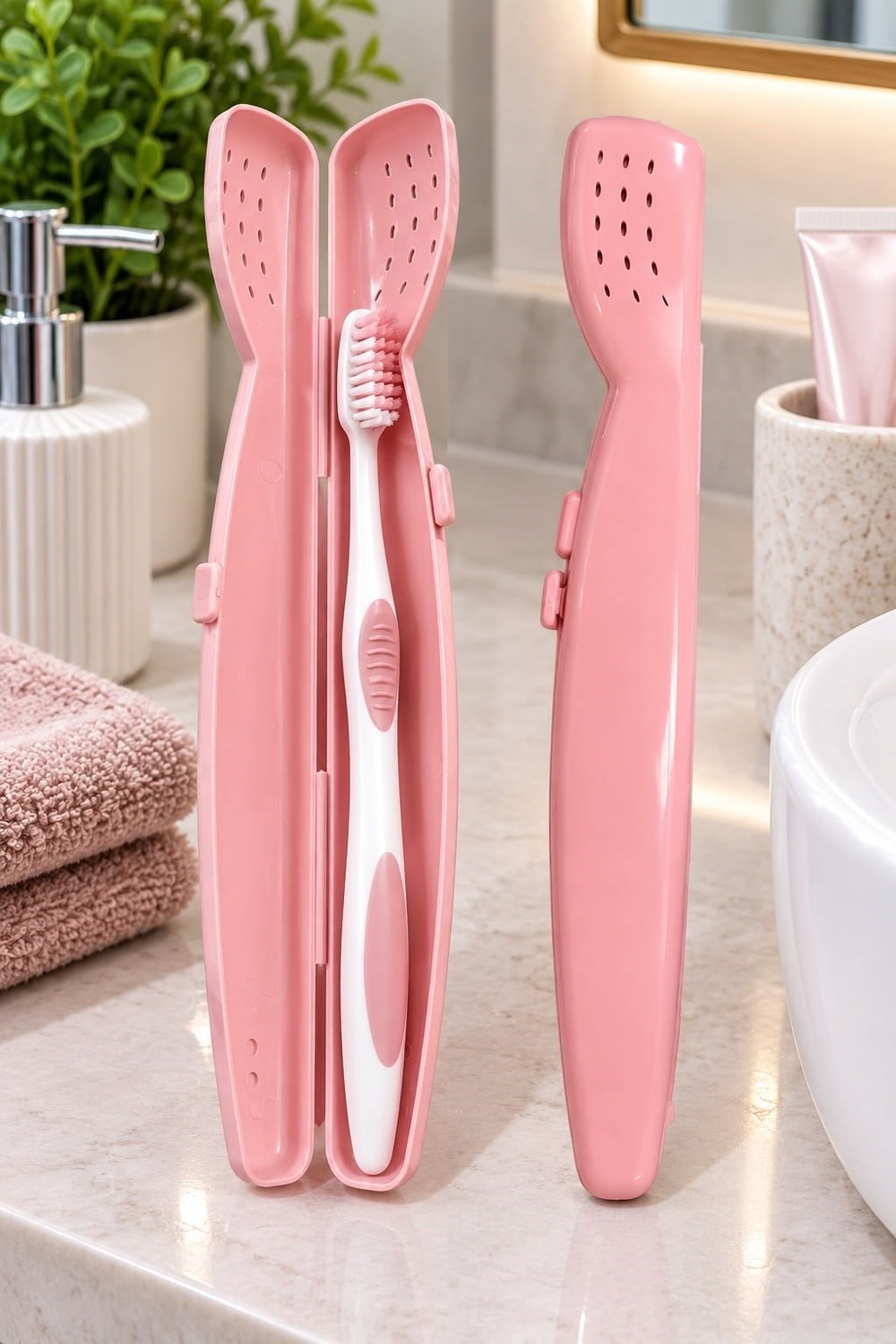 Diş Fırçalık Kutusu Pembe