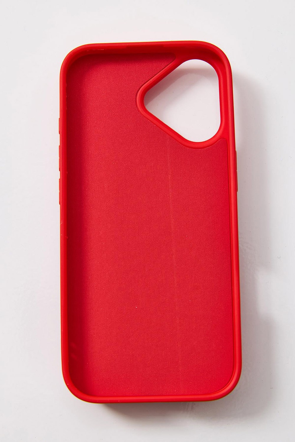 İphone 17 Uyumlu Parlak ve Taşlı Kart Bölümlü Kılıf  Kırmızı