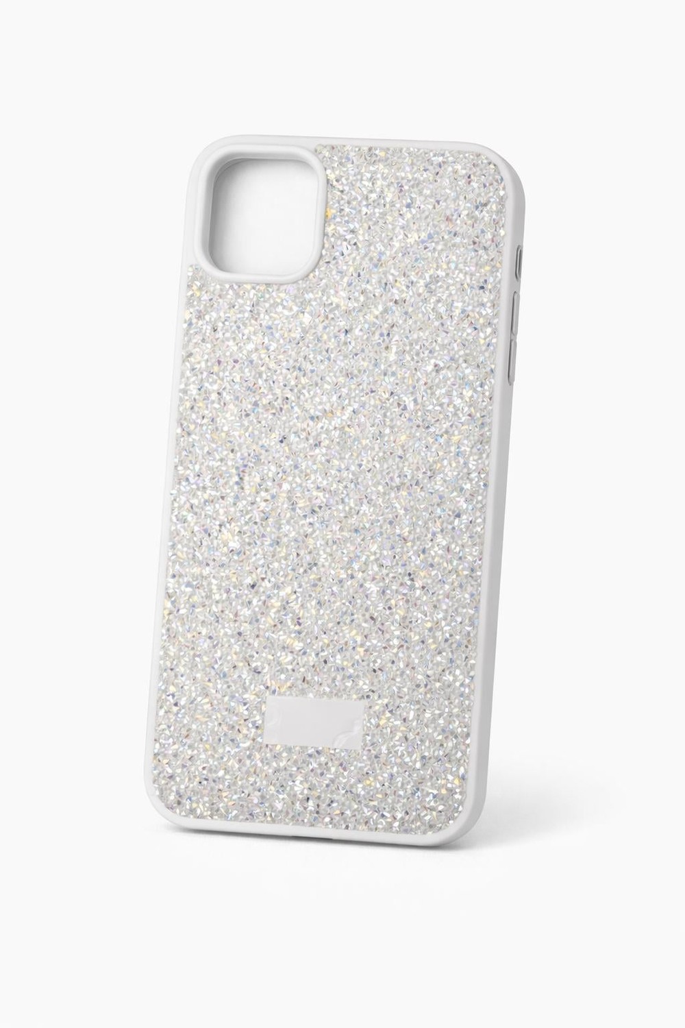 İphone 13 Uyumlu Full Taş Detaylı Swarovski Kılıf Beyaz