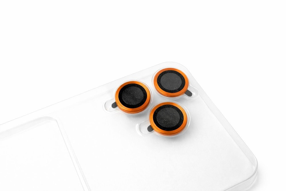 İphone 17 Pro Uyumlu Magsafe Dönebilen Halkalı Kılıf Lens Korumalı Turuncu