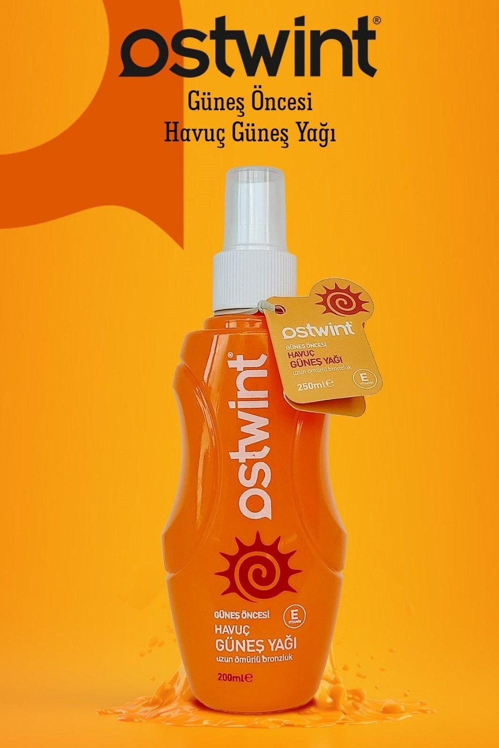  Güneş Öncesi Havuç Güneş Yağı 250 ML 