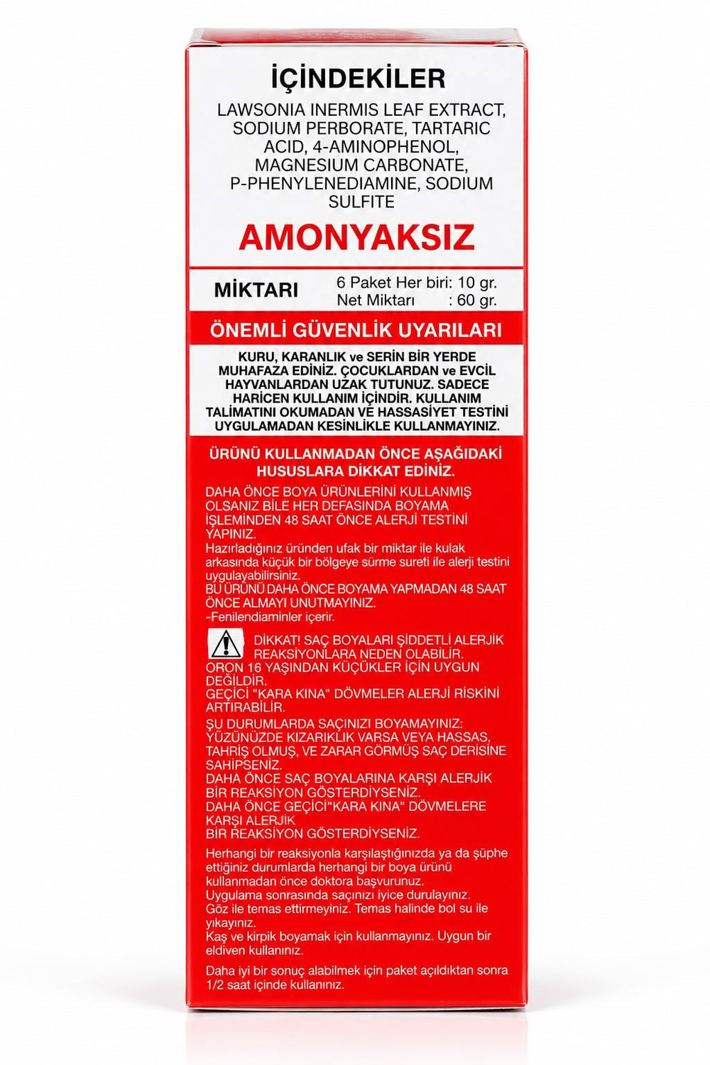 Henna Vals Siyah Saç Boyası