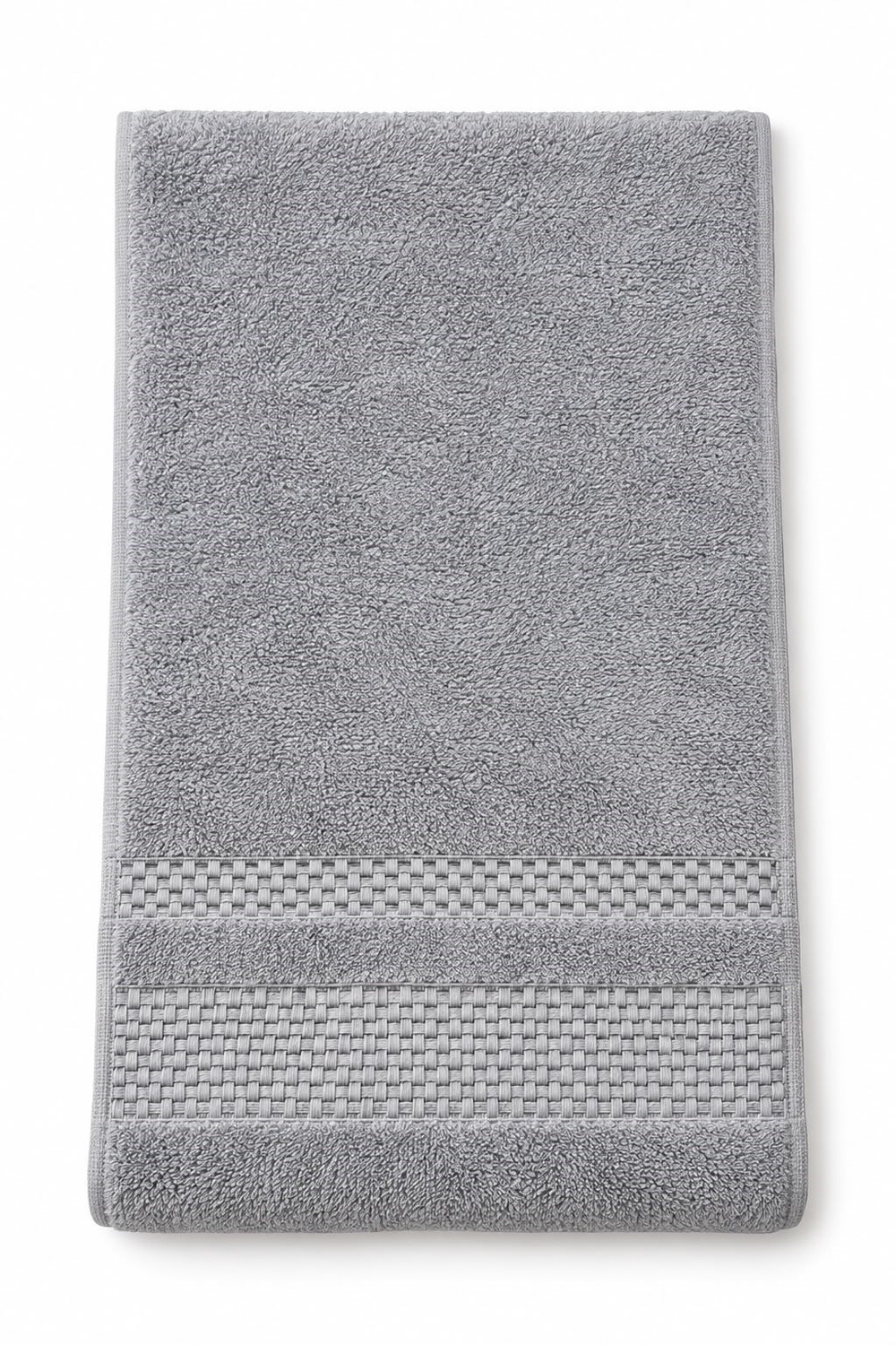 Pamuklu Banyo 90X45Cm Ölçülü El Yüz Havlusu Gri
