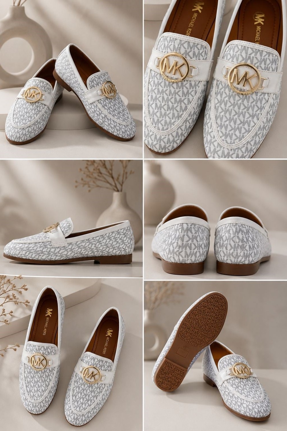 Kadın Beyaz MK Loafer Yeni Sezon