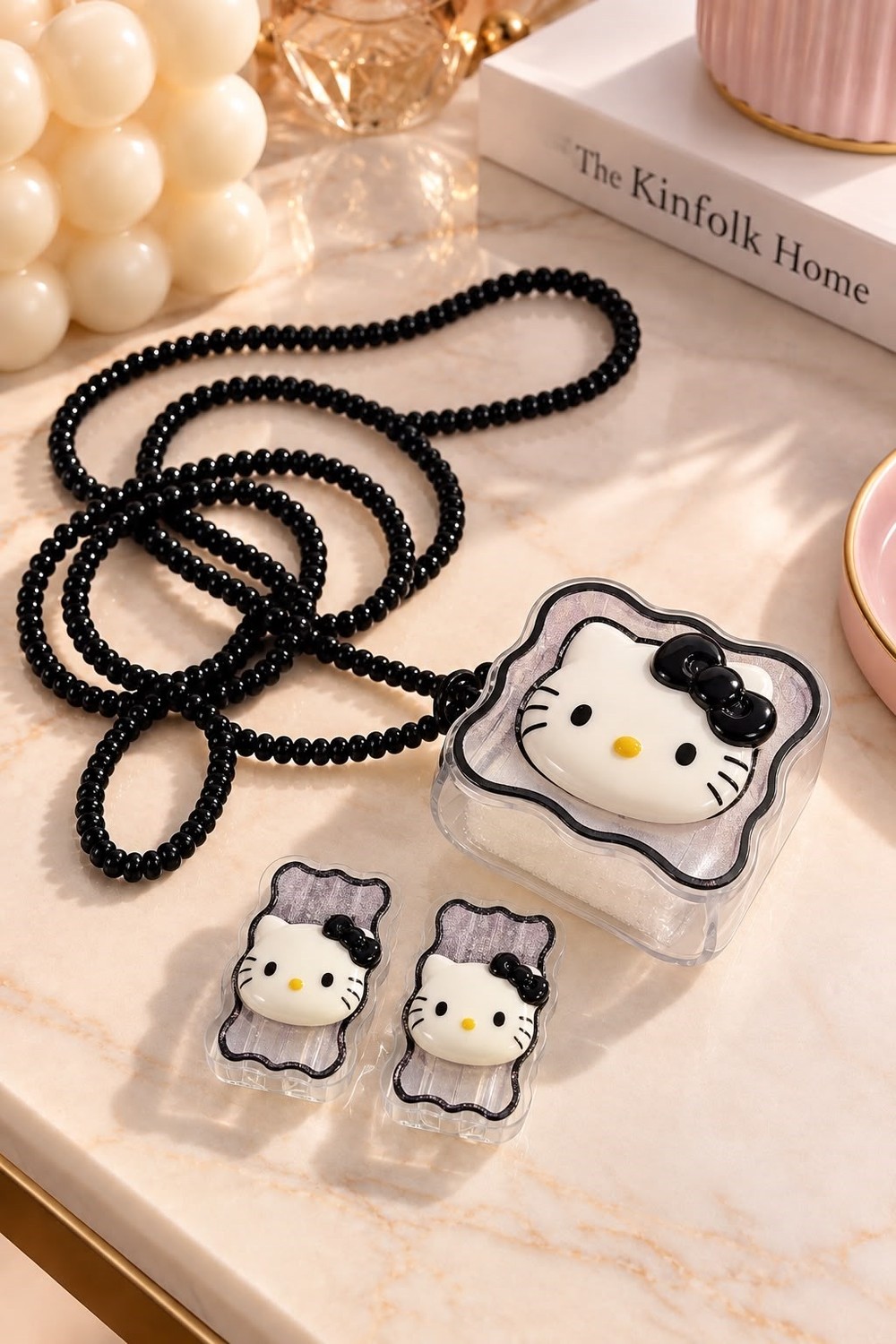 Hello Kitty Figürlü Şarj Kılıfı Siyah2