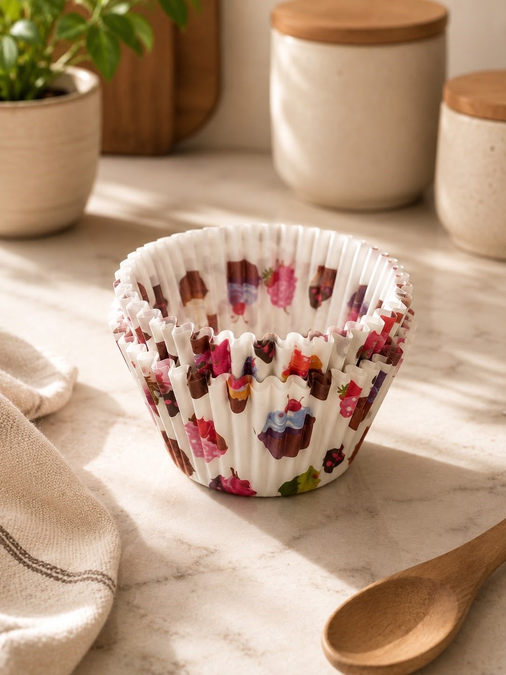 100 lü Kağıt Mini Cup Cake Kalıbı 