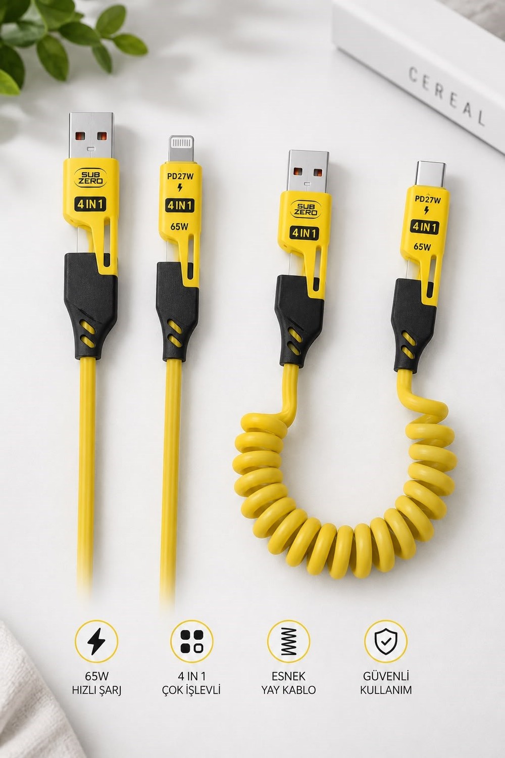 Çok İşlevli Şarj Kablosu USB To Lightning