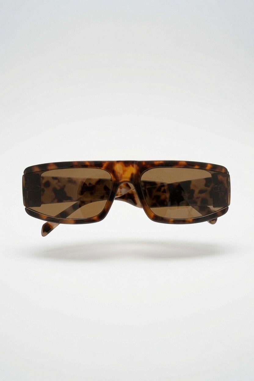 Leopar Desenli UV Korumalı Güneş Gözlüğü Leopar