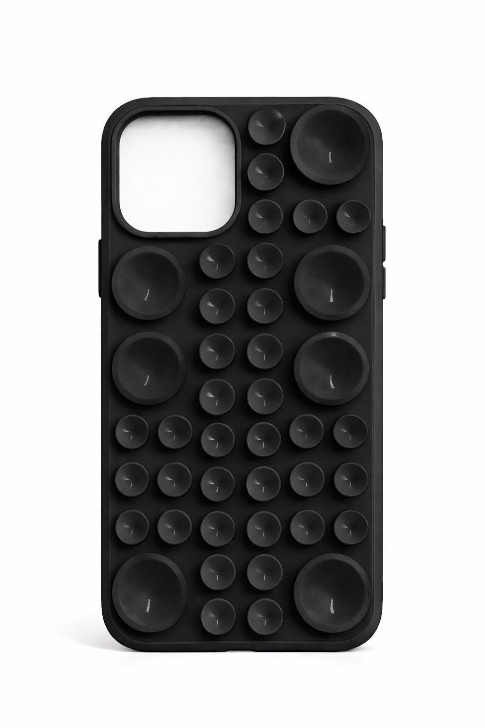 İphone 15 Pro Uyumlu Vantuzlu ve Pop-it Özellikli Kılıf Siyah