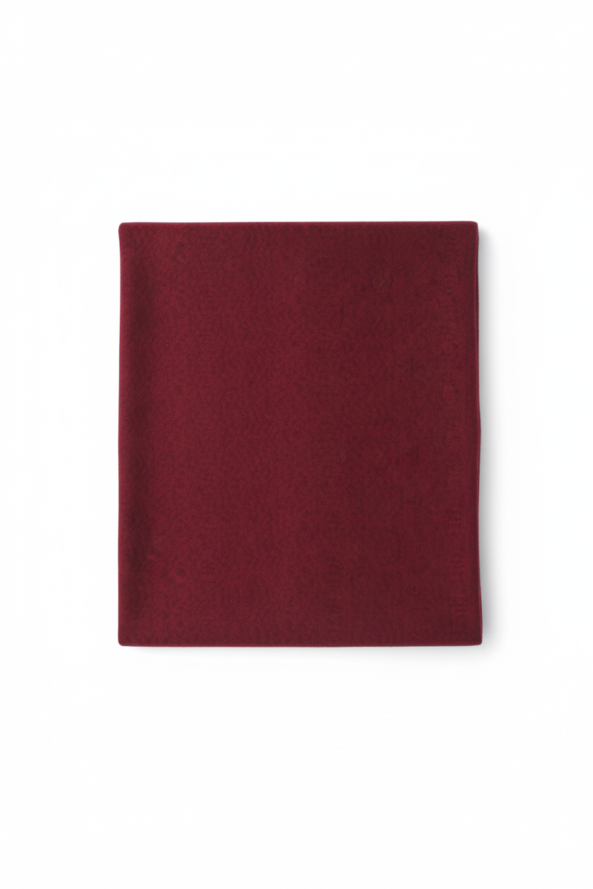 Kadın Dikişsiz Püsküllü Şık Bordo Şal 150*50 CM