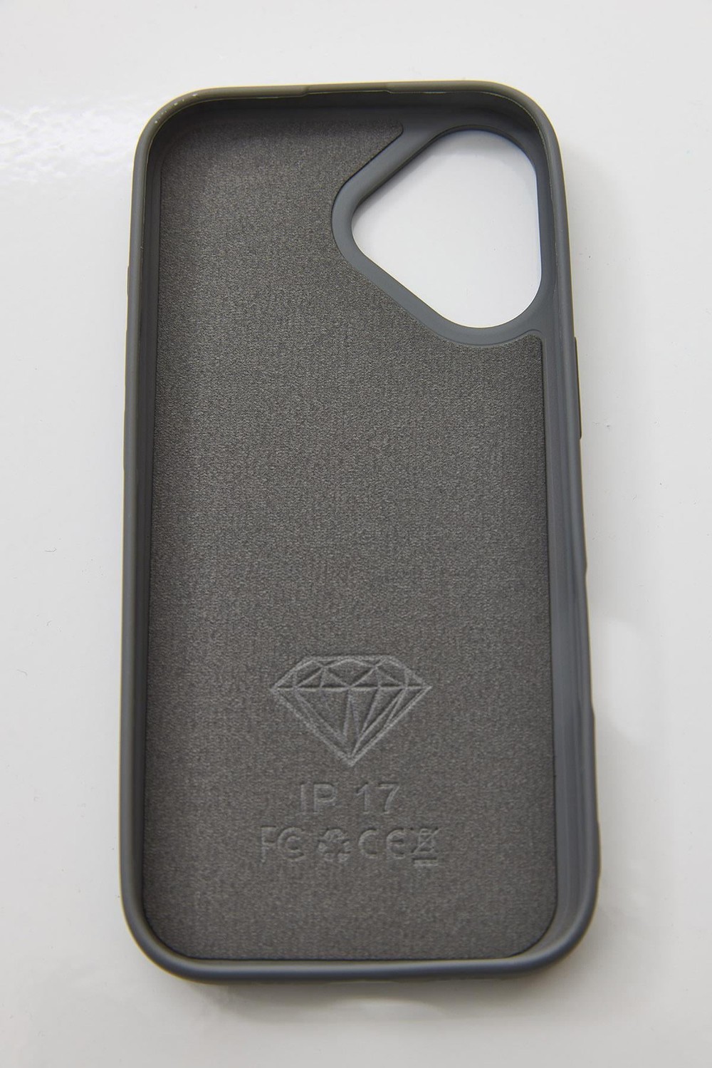 İphone 16 Uyumlu Full Taş Detaylı Swarovski Kılıf Antrasit