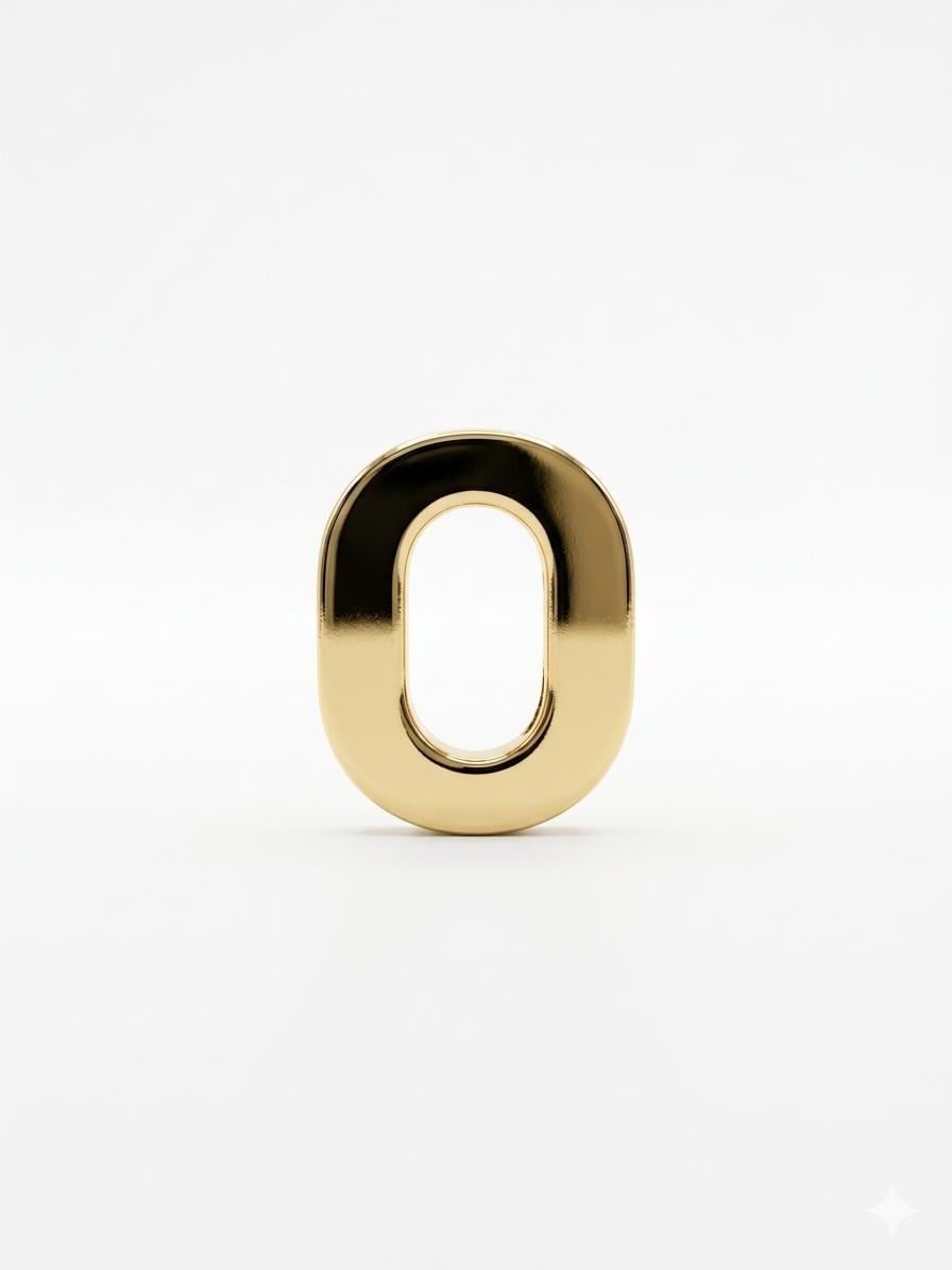 Gold Charm O Harfi