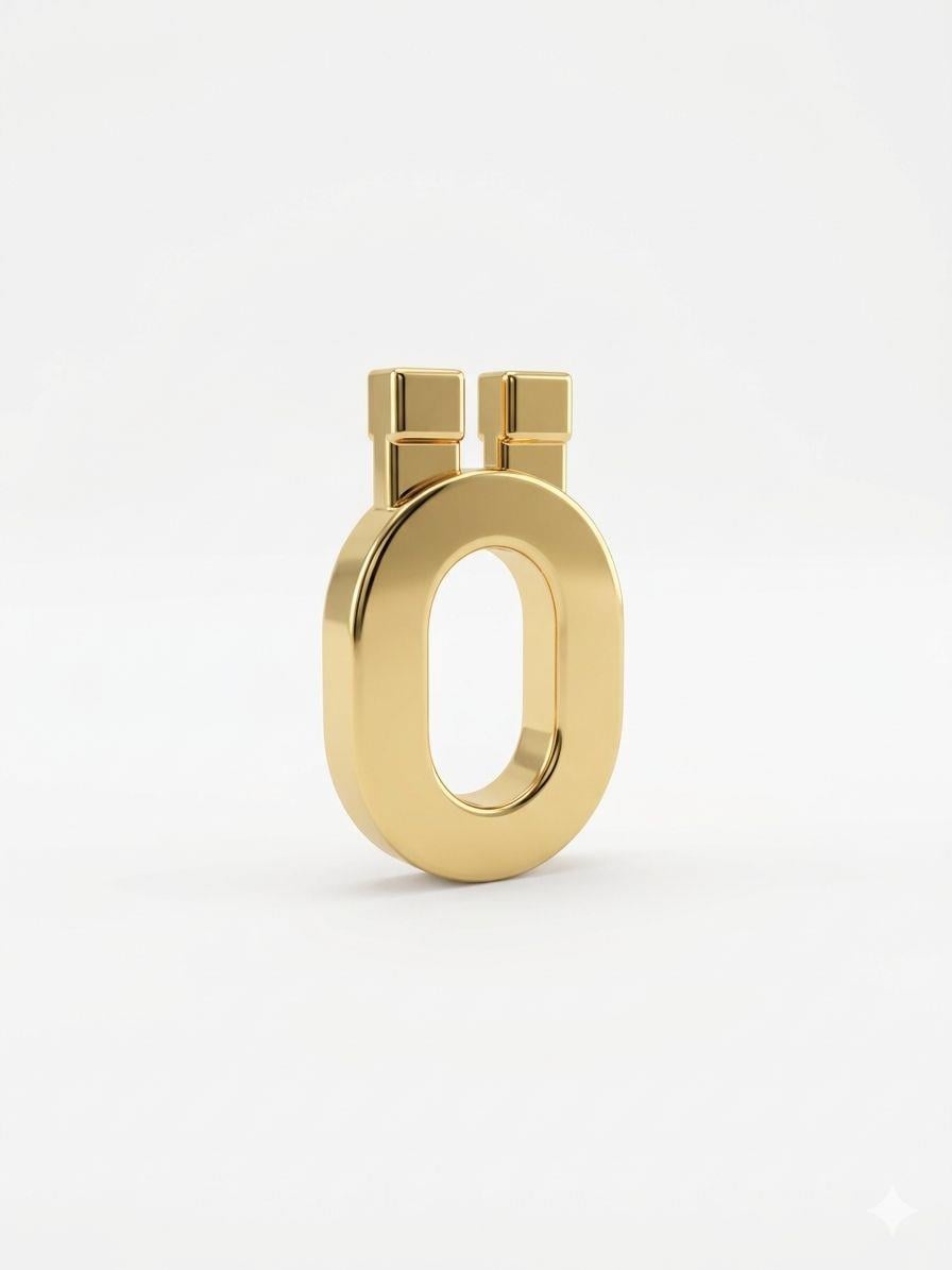 Gold Charm Ö Harfi