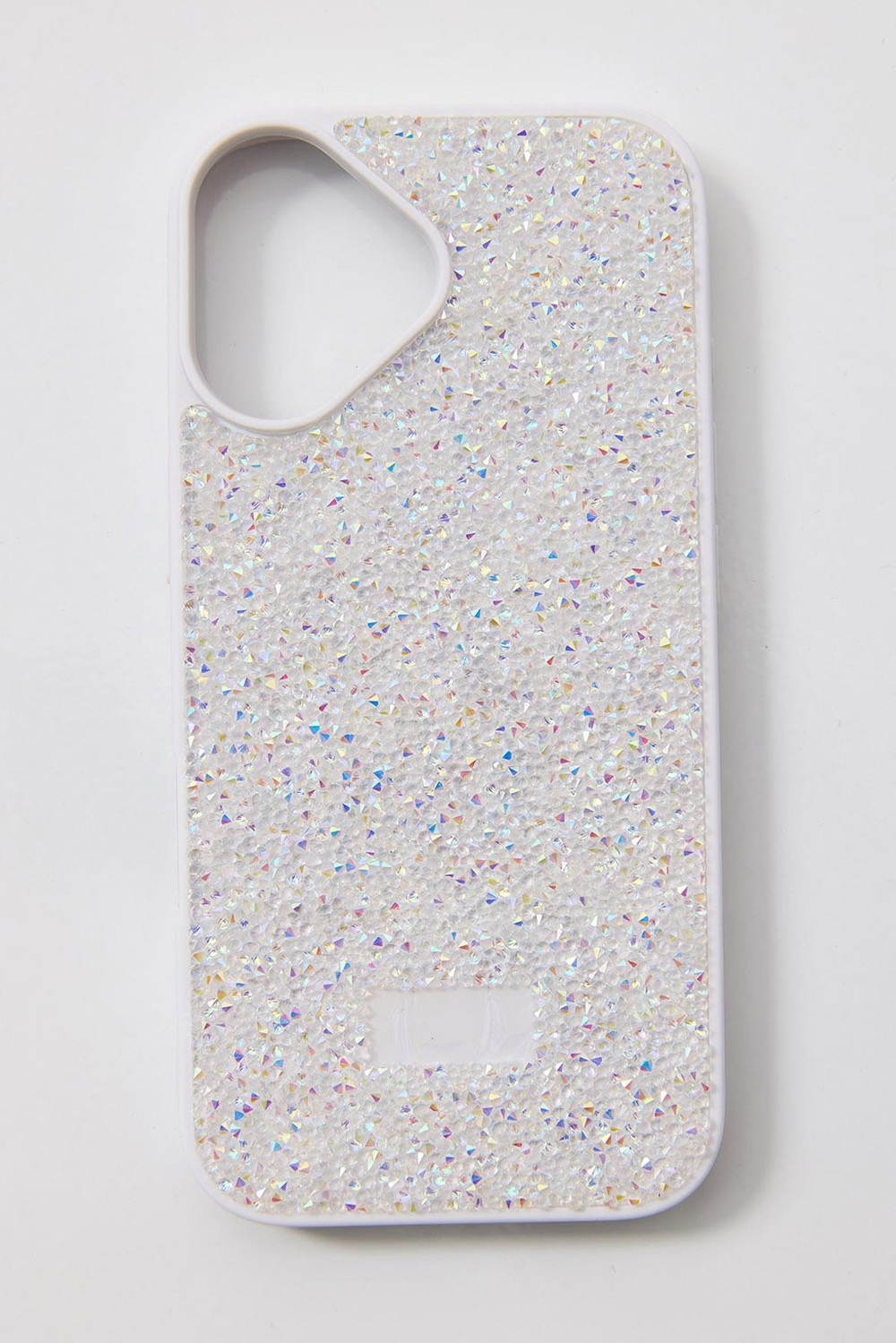 İphone 17 Uyumlu Full Taş Detaylı Swarovski Kılıf Beyaz