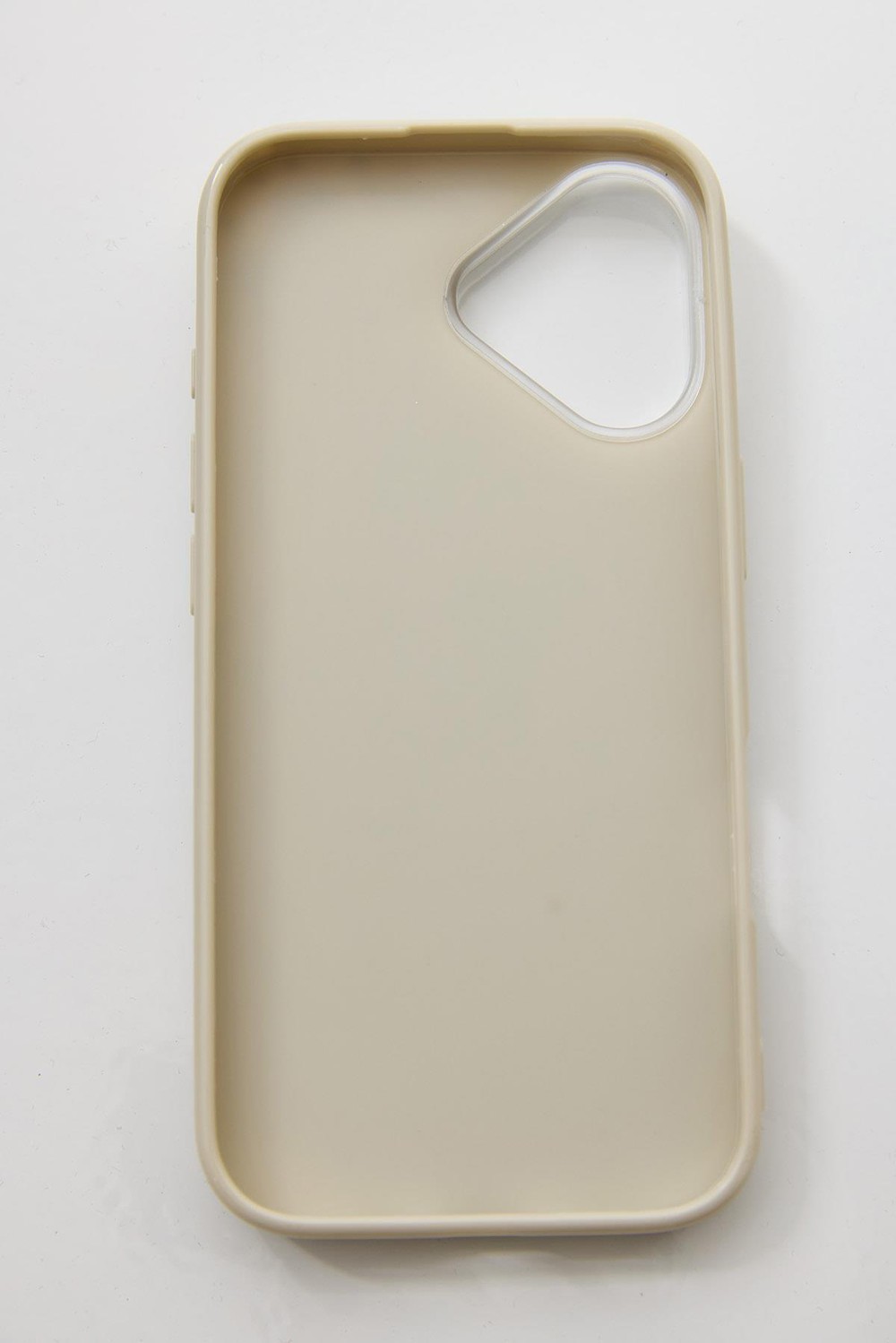 İphone 16 Uyumlu İnci ve Glitter Detaylı Kılıf  Beyaz