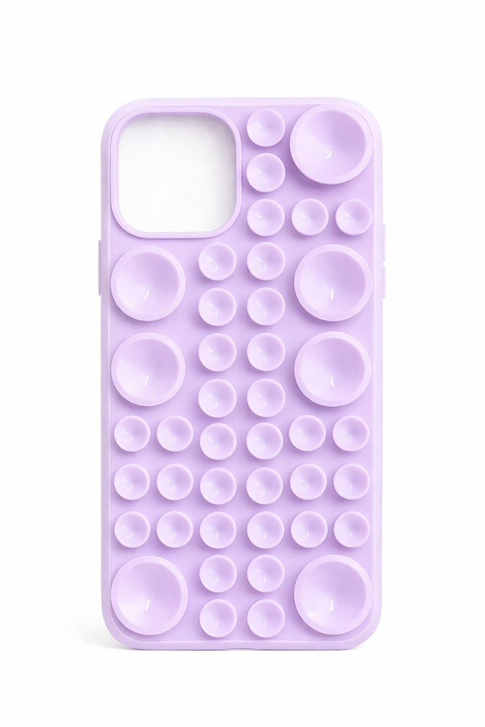 İphone 15 Pro Uyumlu Vantuzlu ve Pop-it Özellikli Kılıf Lila