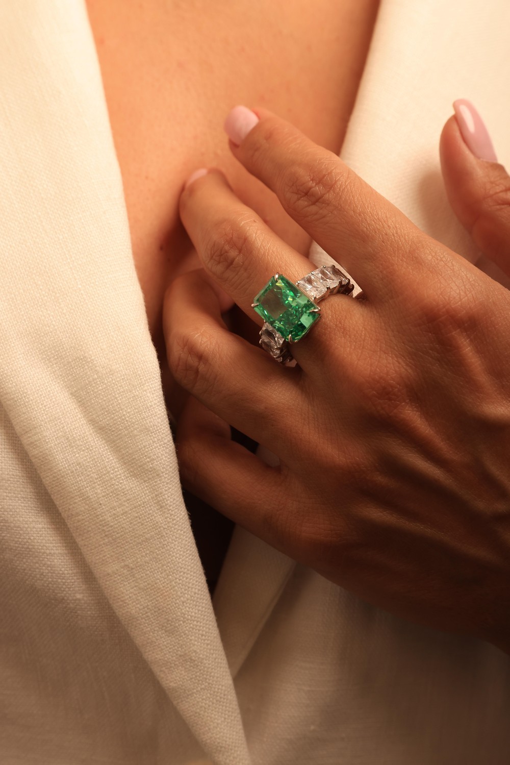 Green Moissanite
