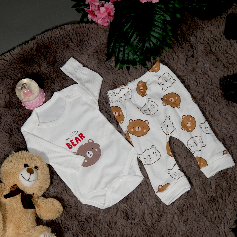 Bear Baskılı 2'Li Takım 