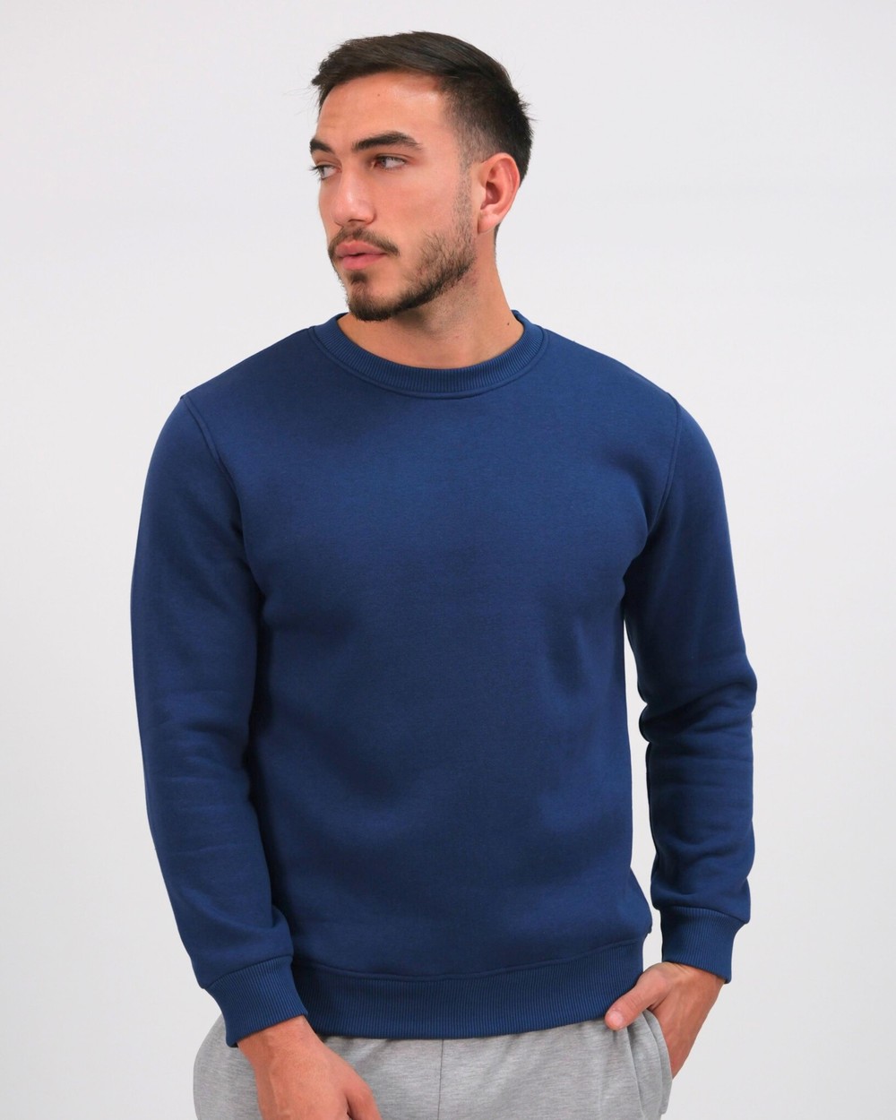 Unisex Üç İplik Şardonlu Sweatshirt