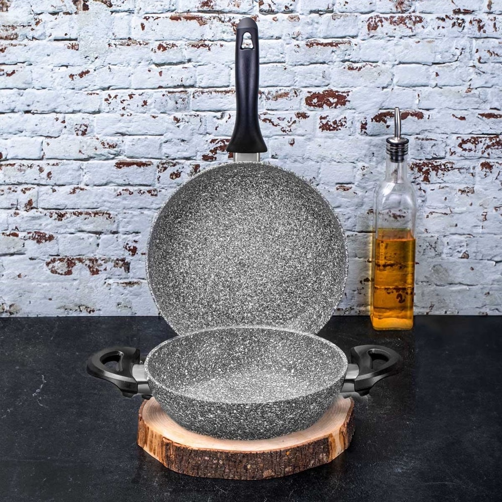 Taç Ultra Granit 2li Tava Sahan Seti 24 Cm Tava / 24 Cm Sahan