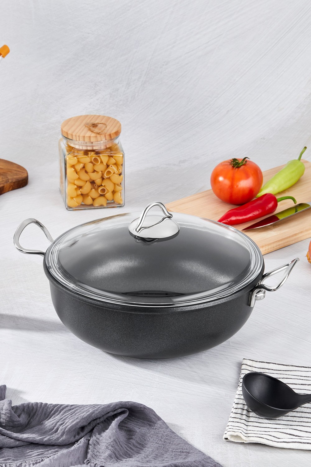 Taç Corvina 30 Cm Döküm Derin Tencere
