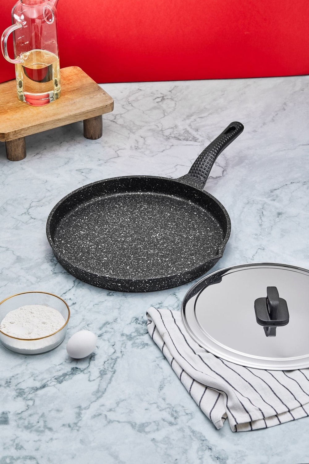 Taç Döküm Granit Balık Tavası 34 Cm