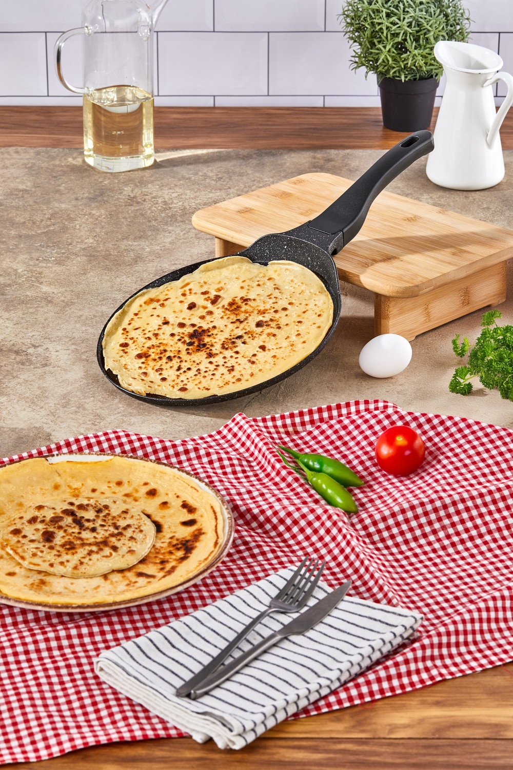 Taç Eva Granit Krep Tavası 28 Cm